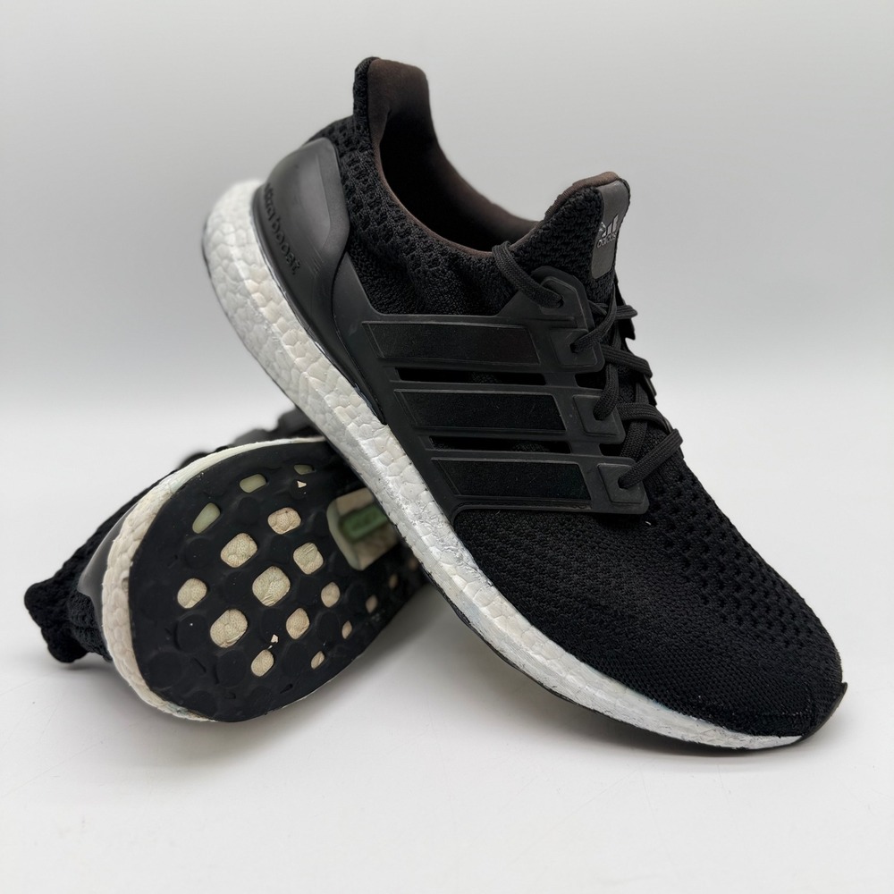 Adidas Mens 11.5  Ultraboost 1.0 DNA Core Black Running Shoes GV8746